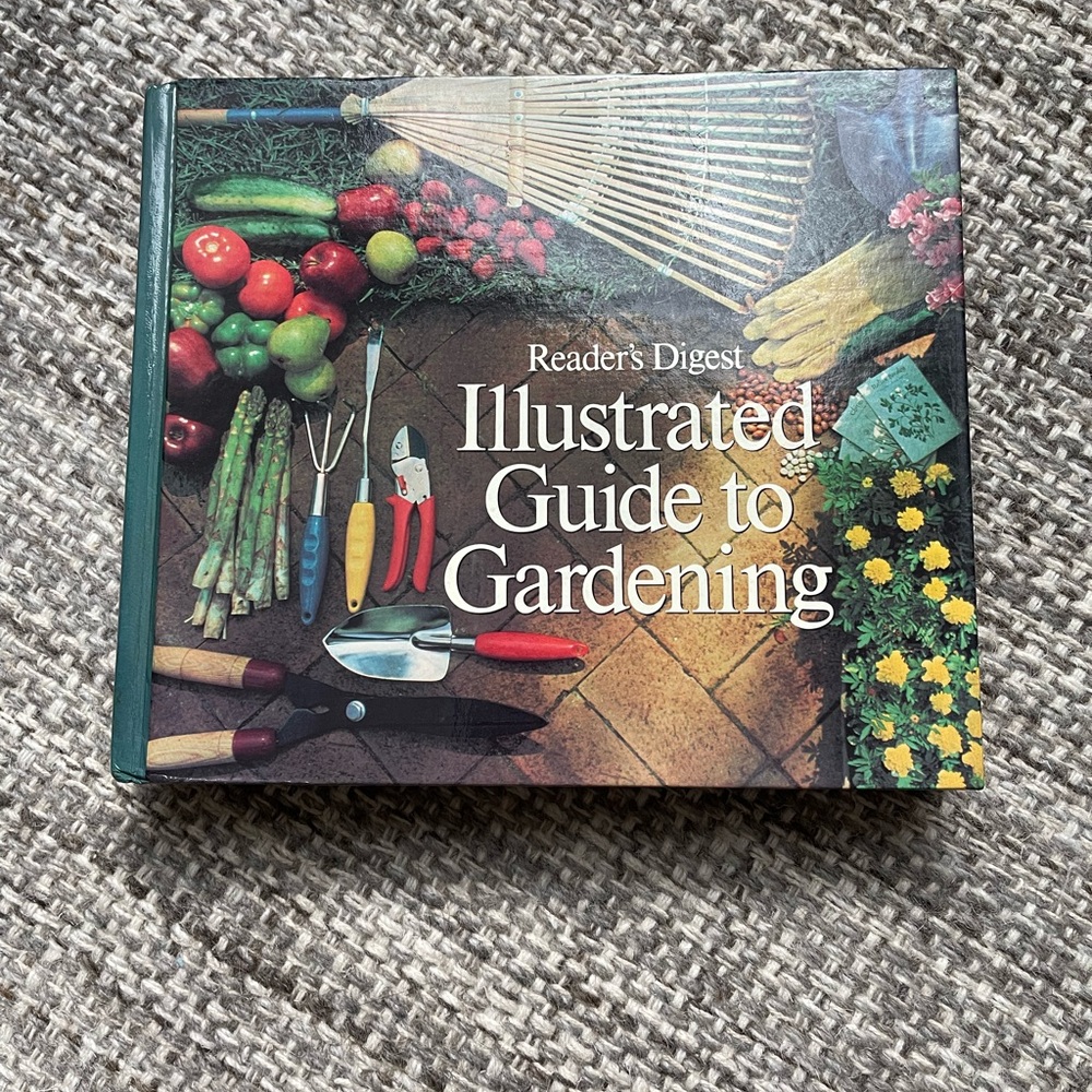 Readers Digest Illustrated Guide to Gardening vintage book‎ plants trees